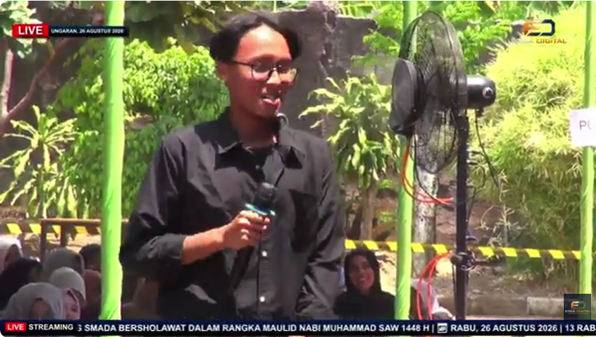 SMADA Bersholawat di SMAN 2 Ungaran, Ratusan Siswa Larut dalam Sholawat dan Tausiyah