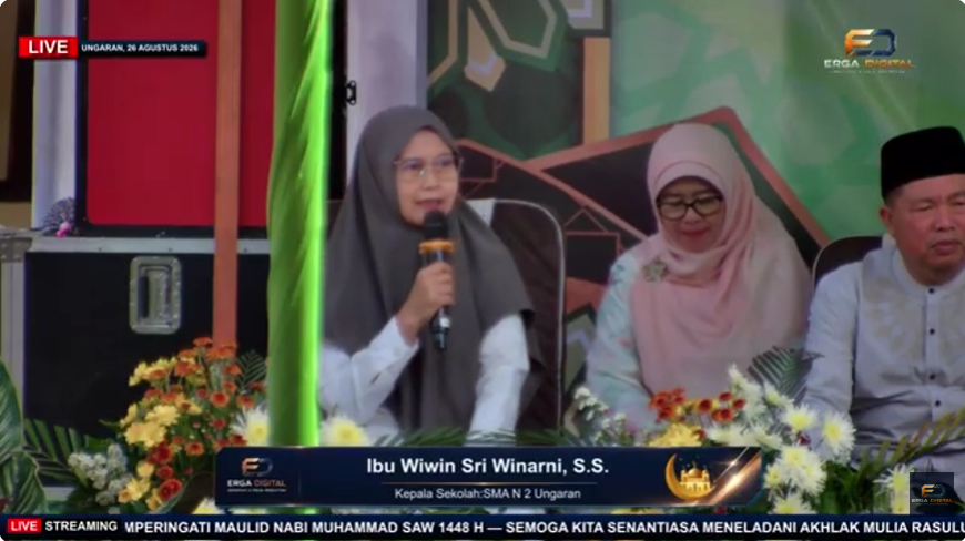 SMADA Bersholawat di SMAN 2 Ungaran, Ratusan Siswa Larut dalam Sholawat dan Tausiyah
