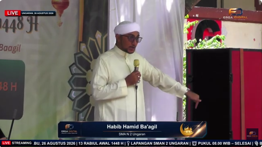 SMADA Bersholawat di SMAN 2 Ungaran, Ratusan Siswa Larut dalam Sholawat dan Tausiyah